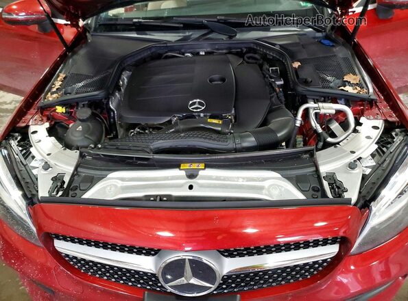 WDDWK8EB6KF913753 2019 MERCEDES-BENZ C Красный Вид задней части салона