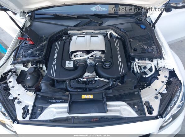 WDDWK8HB7JF657620 2018 MERCEDES-BENZ AMG C 63 White Widok z tyłu