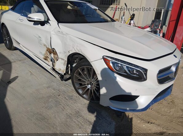 WDDXK8CB6HA031186 2017 MERCEDES-BENZ S-CLASS Белый Вид спереди