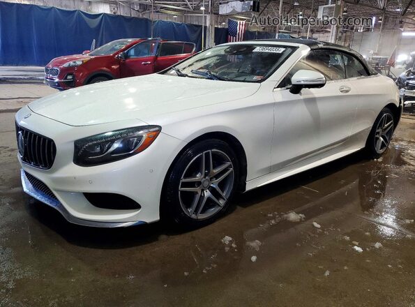 WDDXK8CB8HA017547 2017 MERCEDES-BENZ S Белый Передняя левая четверть