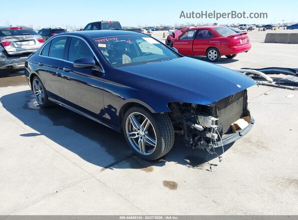 WDDZF4JB0HA021245 2017 MERCEDES-BENZ E-CLASS Синий Передняя правая четверть
