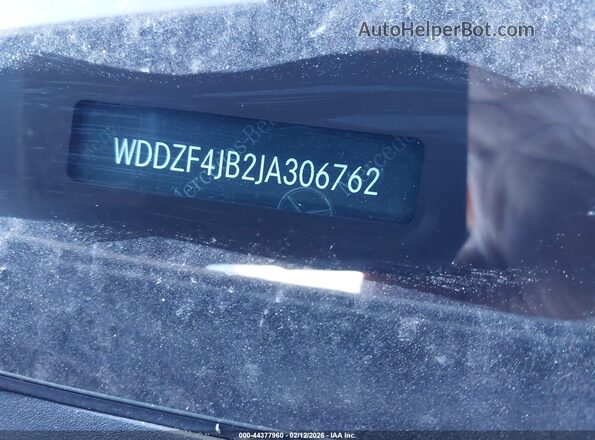 WDDZF4JB2JA306762 2018 MERCEDES-BENZ E-CLASS Белый 