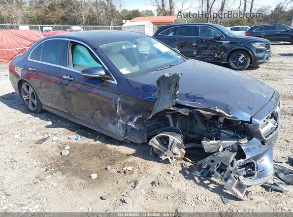 WDDZF4JB5JA332305 2018 MERCEDES-BENZ E-CLASS Синий Передняя правая четверть