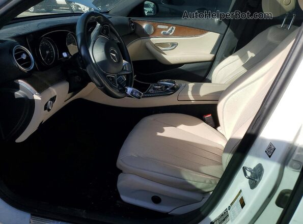 WDDZF4JB7HA089932 2017 MERCEDES-BENZ E White Vista interior delantera