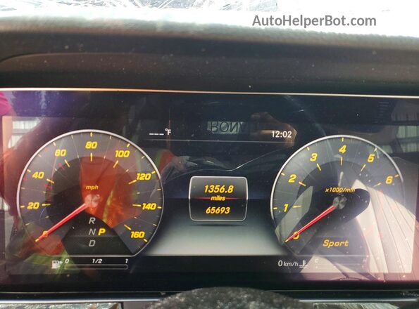 WDDZF4JB7KA636432 2019 MERCEDES-BENZ E Blue Widok zestawu wskaźników