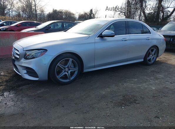 WDDZF4KB3HA036028 2017 MERCEDES-BENZ E-CLASS Серебряный Передняя левая четверть