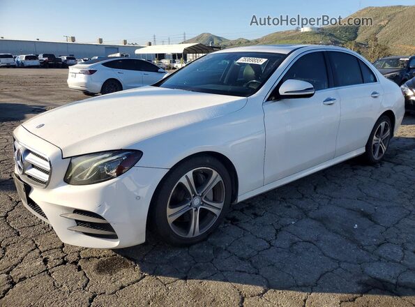 WDDZF4KB8HA098329 2017 MERCEDES-BENZ E White Vista tres cuartos delantera izquierda