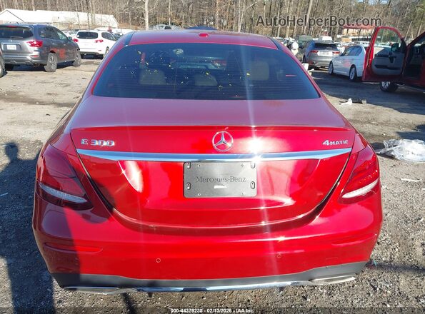 WDDZF4KB8KA489455 2019 MERCEDES-BENZ E-CLASS Red 