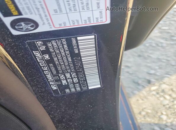WDDZF8DBXLA754012 2020 MERCEDES-BENZ E Черный Вид подкапотного пространства