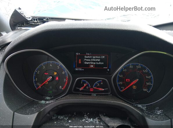 WF0DP3TH8H4120842 2017 FORD FOCUS RS Blue Вид задніх сидінь