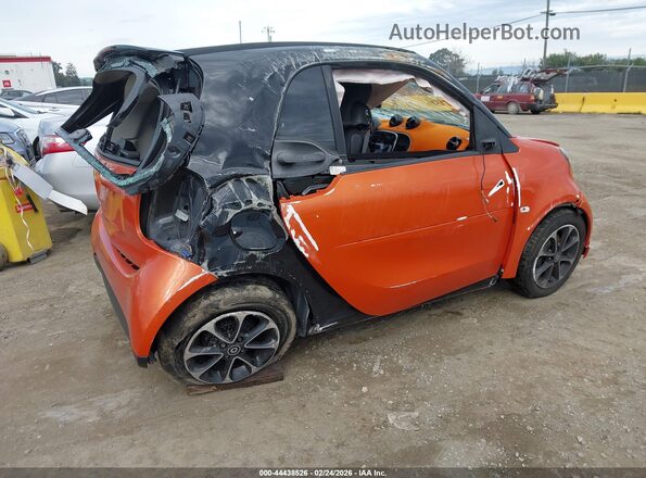 WMEFJ5DA9HK172732 2017 SMART FORTWO Оранжевый Задняя правая четверть