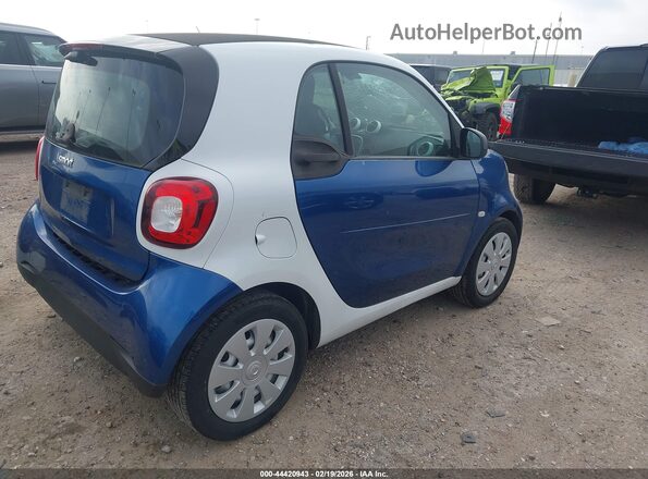 WMEFJ5DAXHK172447 2017 SMART FORTWO Синий Задняя правая четверть