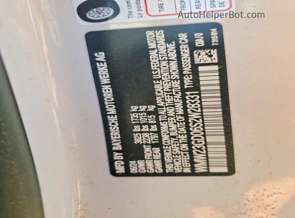WMW23GD06S2W28331 2025 MINI COOPER Белый Вид подкапотного пространства