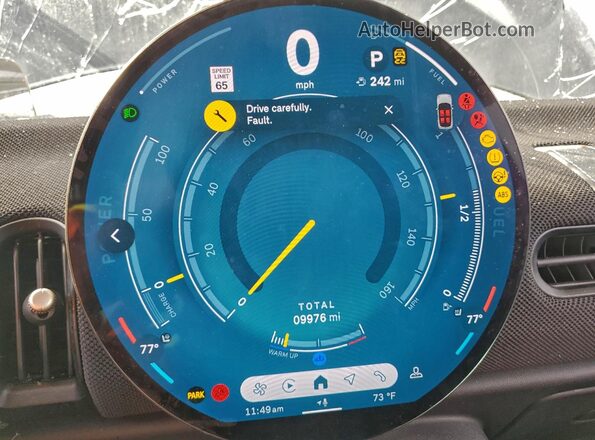 WMW23GD06S2W35165 2025 MINI COOPER Black Вид щитка приладів
