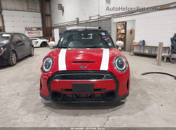 WMW43DL06P3P43859 2023 MINI CONVERTIBLE Red Widok wnętrza z tyłu