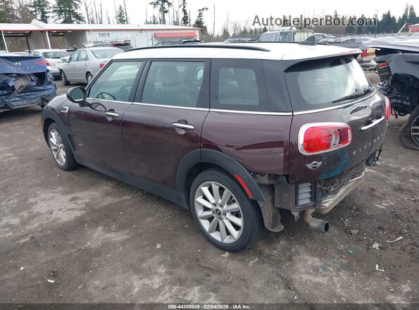 WMWLU1C57H2F28276 2017 MINI CLUBMAN Бордовый Задняя левая четверть
