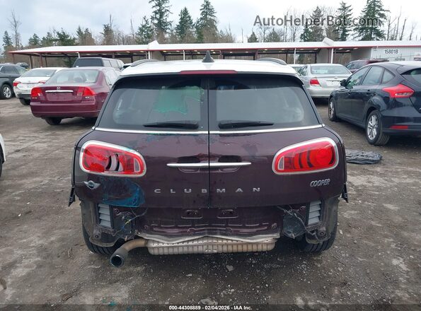 WMWLU1C57H2F28276 2017 MINI CLUBMAN Бордовый 
