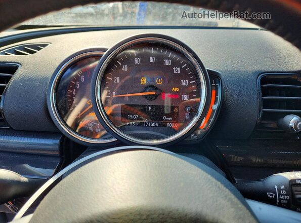 WMWLU1C59J2F29077 2018 MINI COOPER Blue Instrument cluster view