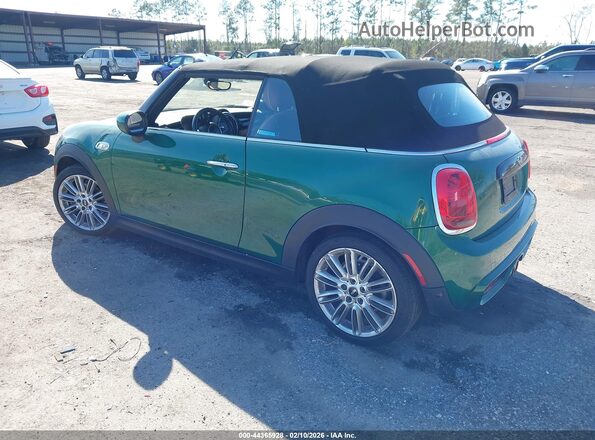 WMWWJ5C07M3N26546 2021 MINI CONVERTIBLE Зеленый Задняя левая четверть