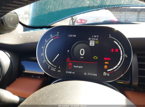 WMWWJ5C07M3N26546 2021 MINI CONVERTIBLE Зеленый Вид задних сидений