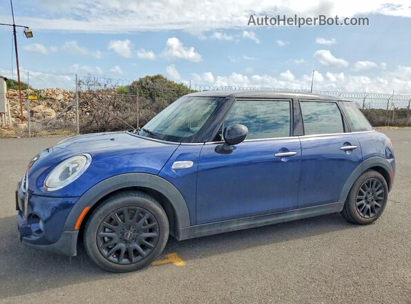 WMWXU3C59G2D29774 2016 MINI COOPER Blue წინა მარცხენა ხედი სამი მეოთხედიდან
