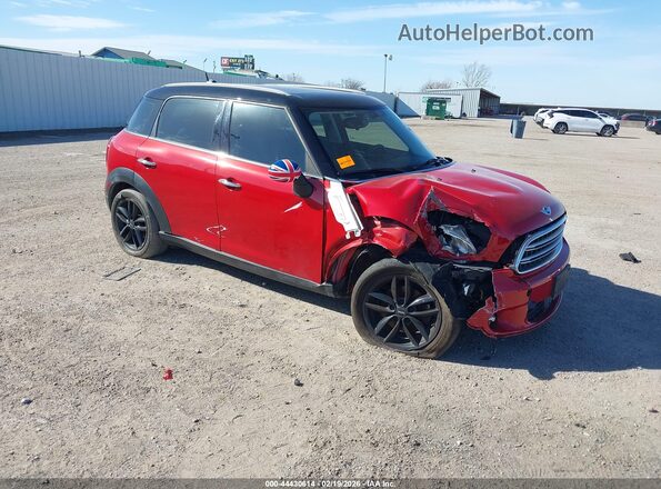 WMWZB3C52GWR49595 2016 MINI COUNTRYMAN Red Przód prawy
