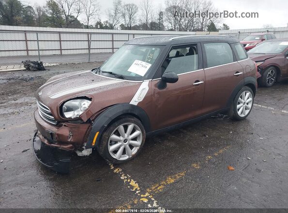 WMWZB3C53GWR48147 2016 MINI COUNTRYMAN Бордовый Передняя левая четверть