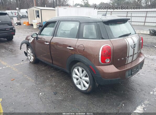 WMWZB3C53GWR48147 2016 MINI COUNTRYMAN Бордовый Задняя левая четверть