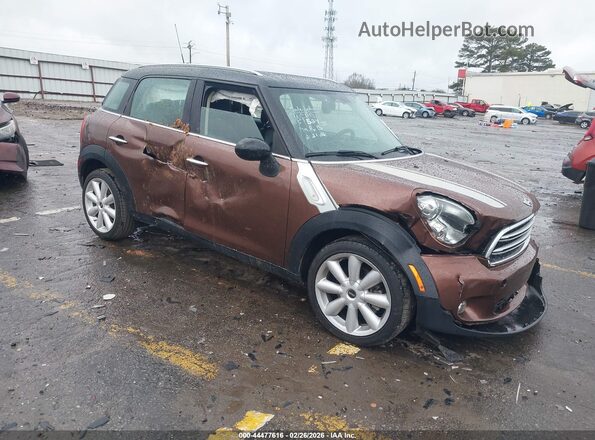 WMWZB3C53GWR48147 2016 MINI COUNTRYMAN Бордовый Передняя правая четверть