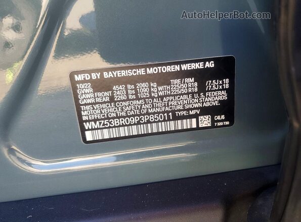 WMZ53BR09P3P85011 2023 MINI COOPER Серый Вид подкапотного пространства