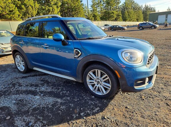 WMZYT3C34J3D99774 2018 MINI COOPER Синий Передняя правая четверть