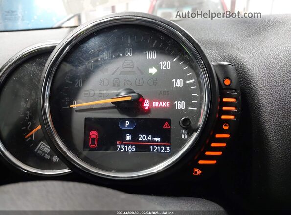 WMZYT5C32H3D80646 2017 MINI COUNTRYMAN Blue Widok tylnych siedzeń