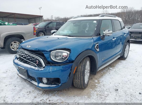 WMZYT5C38J3E69286 2018 MINI COUNTRYMAN Синий Передняя левая четверть