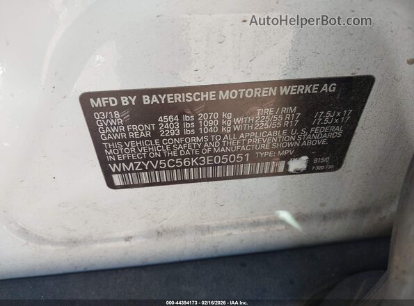 WMZYV5C56K3E05051 2019 MINI COUNTRYMAN Белый Вид подкапотного пространства