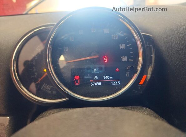 WMZYV5C5XK3E05358 2019 MINI COOPER Красный Вид щитка приборов
