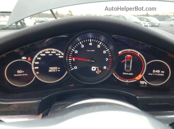 WP0AA2A70HL100909 2017 PORSCHE PANAMERA Серый Вид щитка приборов