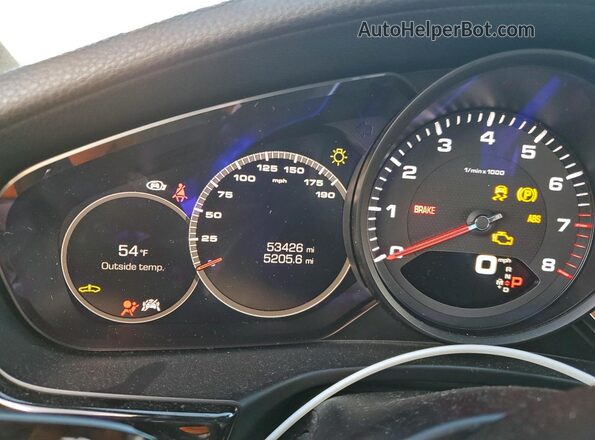 WP0AA2A72LL103044 2020 PORSCHE PANAMERA Черный Вид щитка приборов