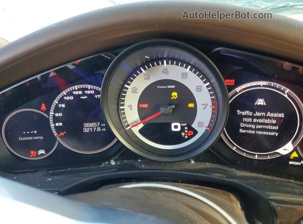 WP0AA2A74JL109537 2018 PORSCHE PANAMERA Коричневый Вид щитка приборов