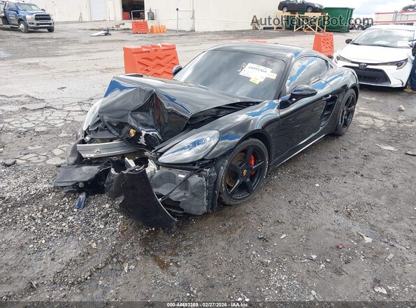WP0AA2A86HS270223 2017 PORSCHE 718 CAYMAN Черный Передняя левая четверть