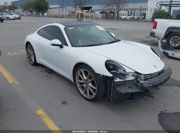 WP0AA2A97GS106079 2016 PORSCHE 911 Белый Передняя правая четверть