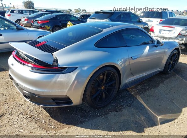 WP0AA2A98NS205362 2022 PORSCHE 911 Серебряный Задняя правая четверть