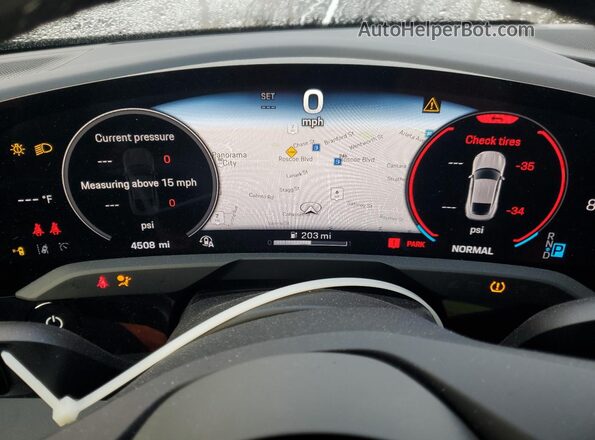 WP0AA2Y12SSA11361 2025 PORSCHE TAYCAN Серый Вид щитка приборов