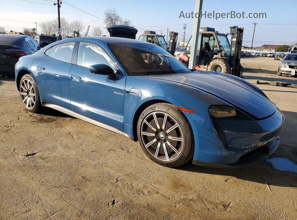 WP0AA2Y13RSA12416 2024 PORSCHE TAYCAN Синий Передняя правая четверть