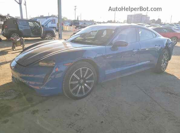 WP0AA2Y13RSA12416 2024 PORSCHE TAYCAN Синий Передняя левая четверть