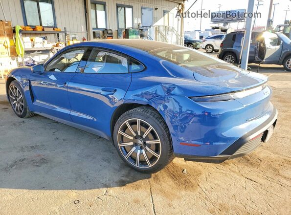WP0AA2Y13RSA12416 2024 PORSCHE TAYCAN Синий Задняя левая четверть