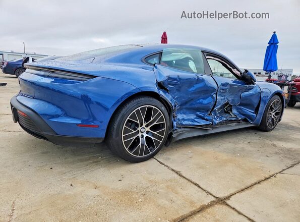 WP0AA2Y15MSA15617 2021 PORSCHE TAYCAN Blue Tył prawy