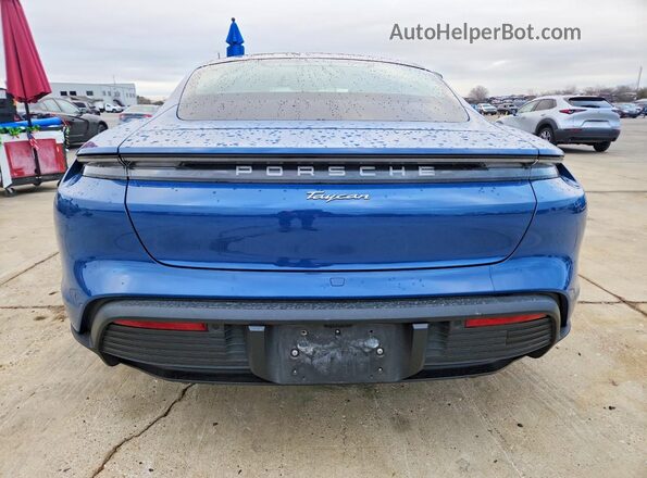 WP0AA2Y15MSA15617 2021 PORSCHE TAYCAN Blue Widok z tyłu