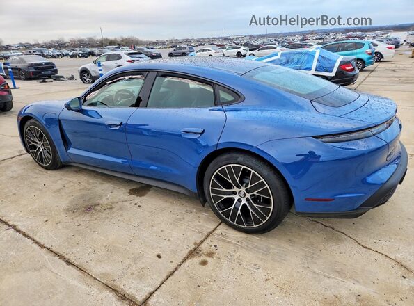 WP0AA2Y15MSA15617 2021 PORSCHE TAYCAN Blue Tył lewy