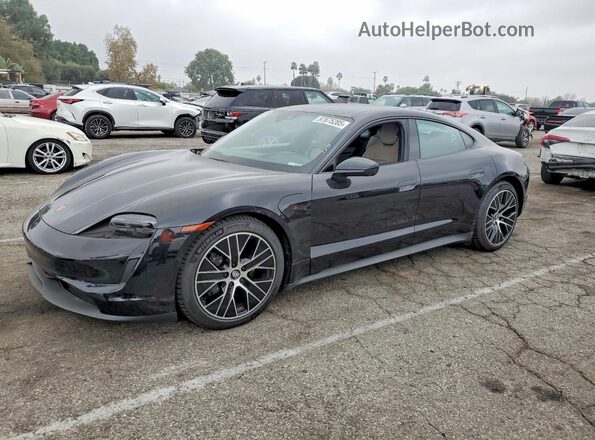 WP0AA2Y16RSA13298 2024 PORSCHE TAYCAN Черный Передняя левая четверть
