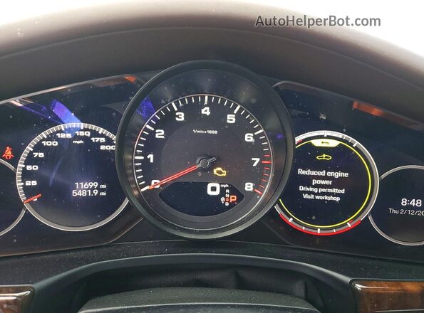 WP0AB2A70PL130486 2023 PORSCHE PANAMERA Blue Instrument cluster view